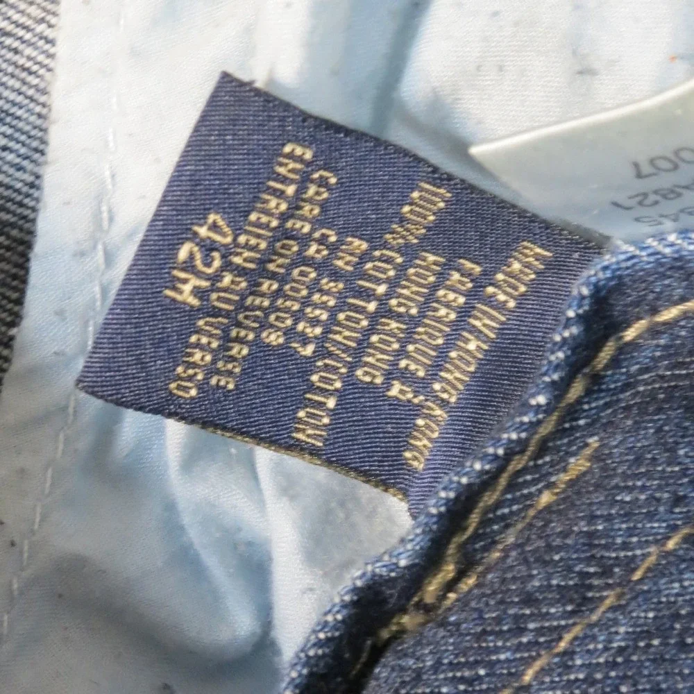 Vintage Marithe Francois Girbaud Jeans Mens 42M Blue Logo Tape Strap Streetwear